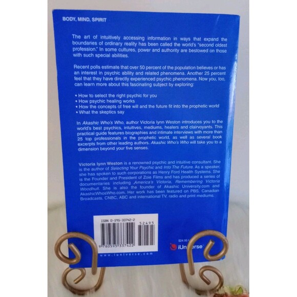 Akashic Who's Who: Of Psychics, Mediums, Healers and More! V Weston Paperback - Picture 4 of 5